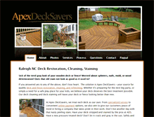 Tablet Screenshot of apexdecksavers.com